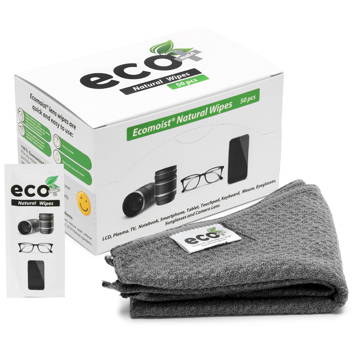 Ecomoist Lens Cleaning Wipes (50pcs)