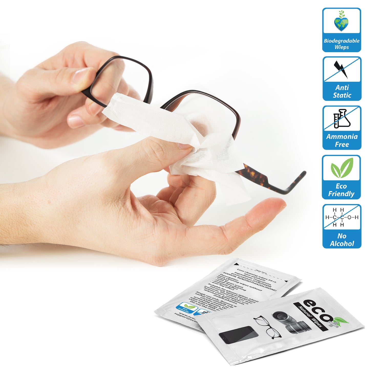 Ecomoist Lens Cleaning Wipes (200pcs)
