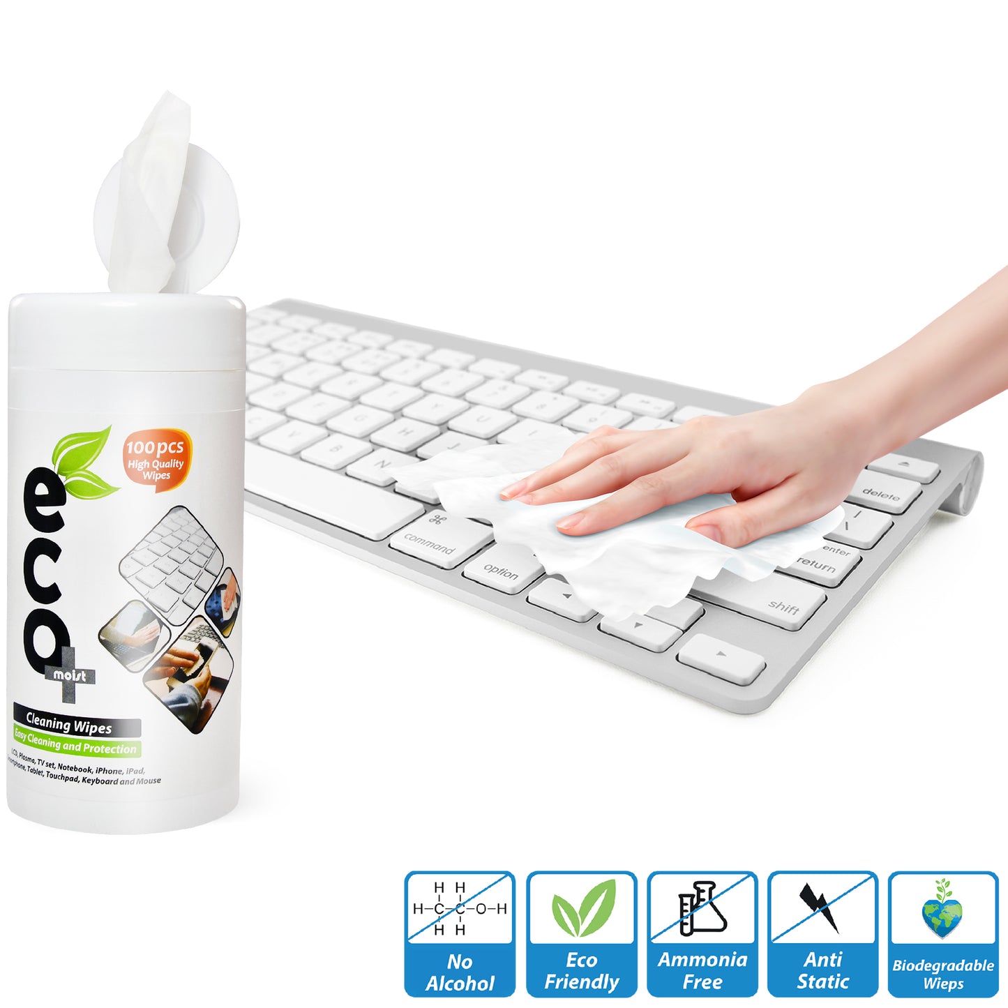 Ecomoist Cleaning Wipes (100pcs)