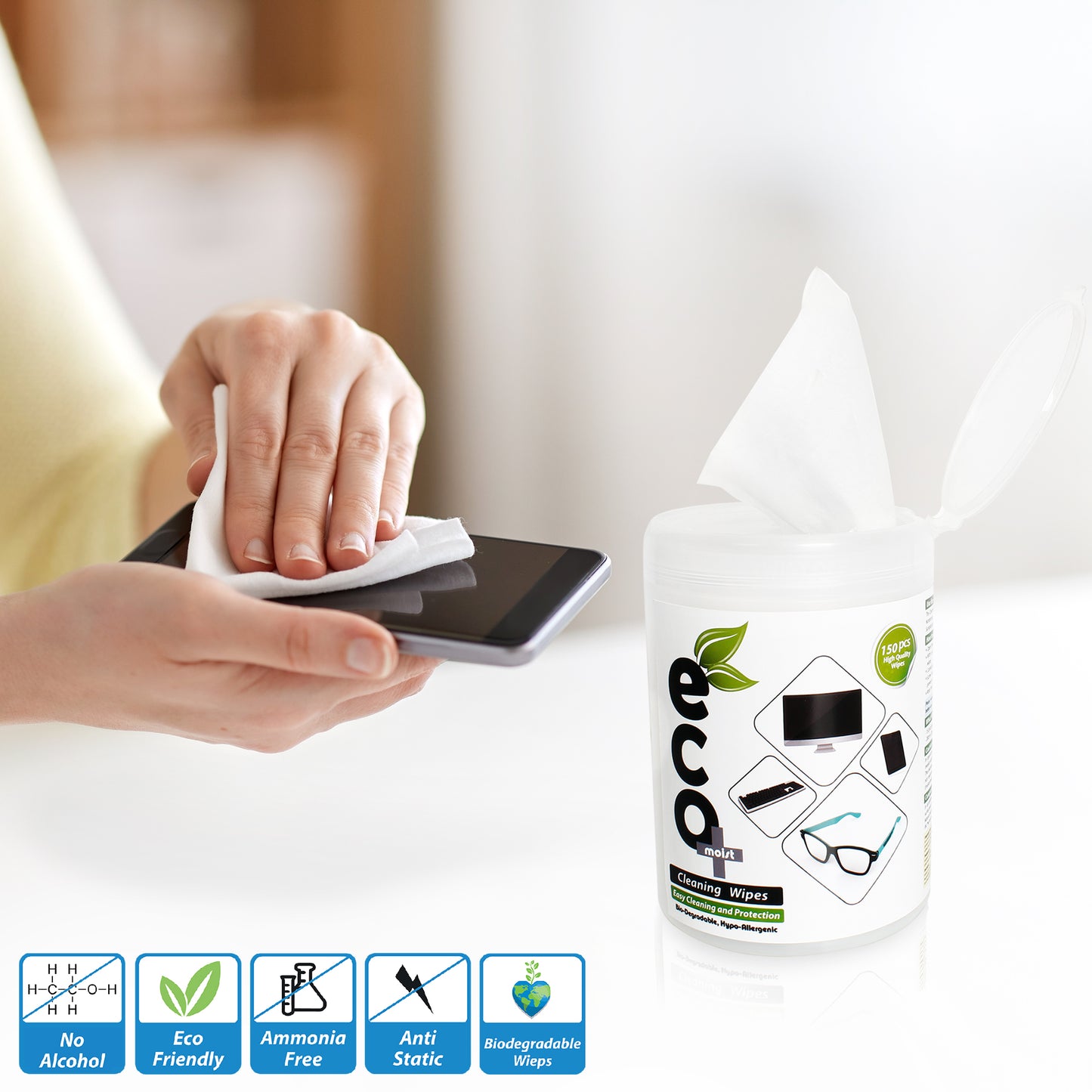 Ecomoist Cleaning Wipes (150pcs)