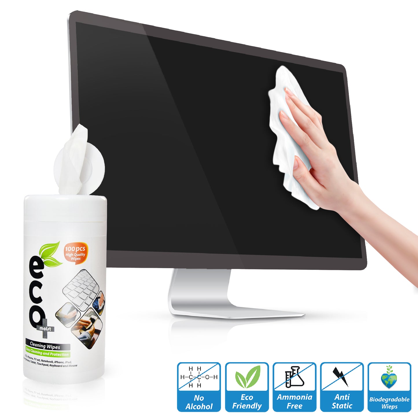 Ecomoist Cleaning Wipes (100pcs)
