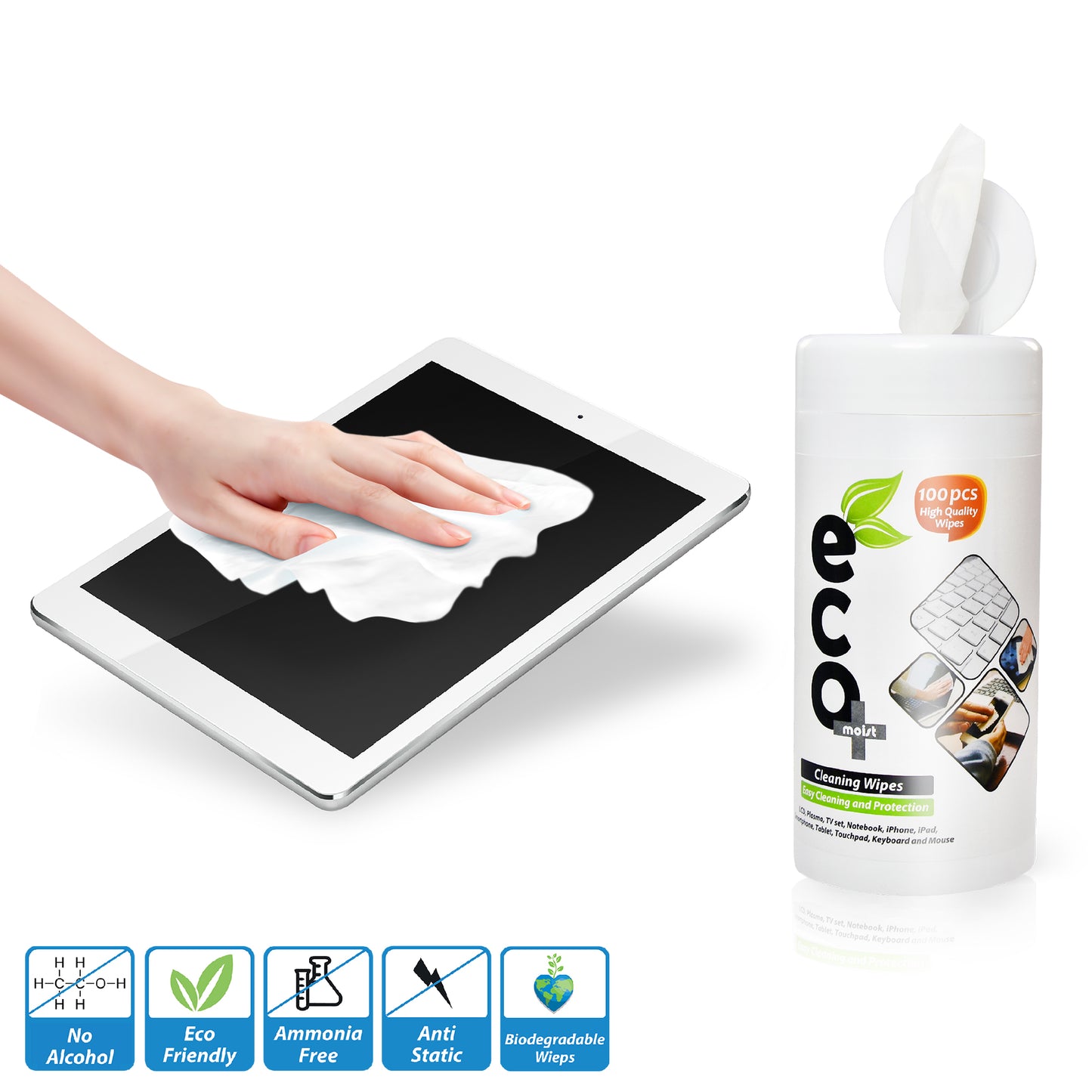 Ecomoist Cleaning Wipes (100pcs)