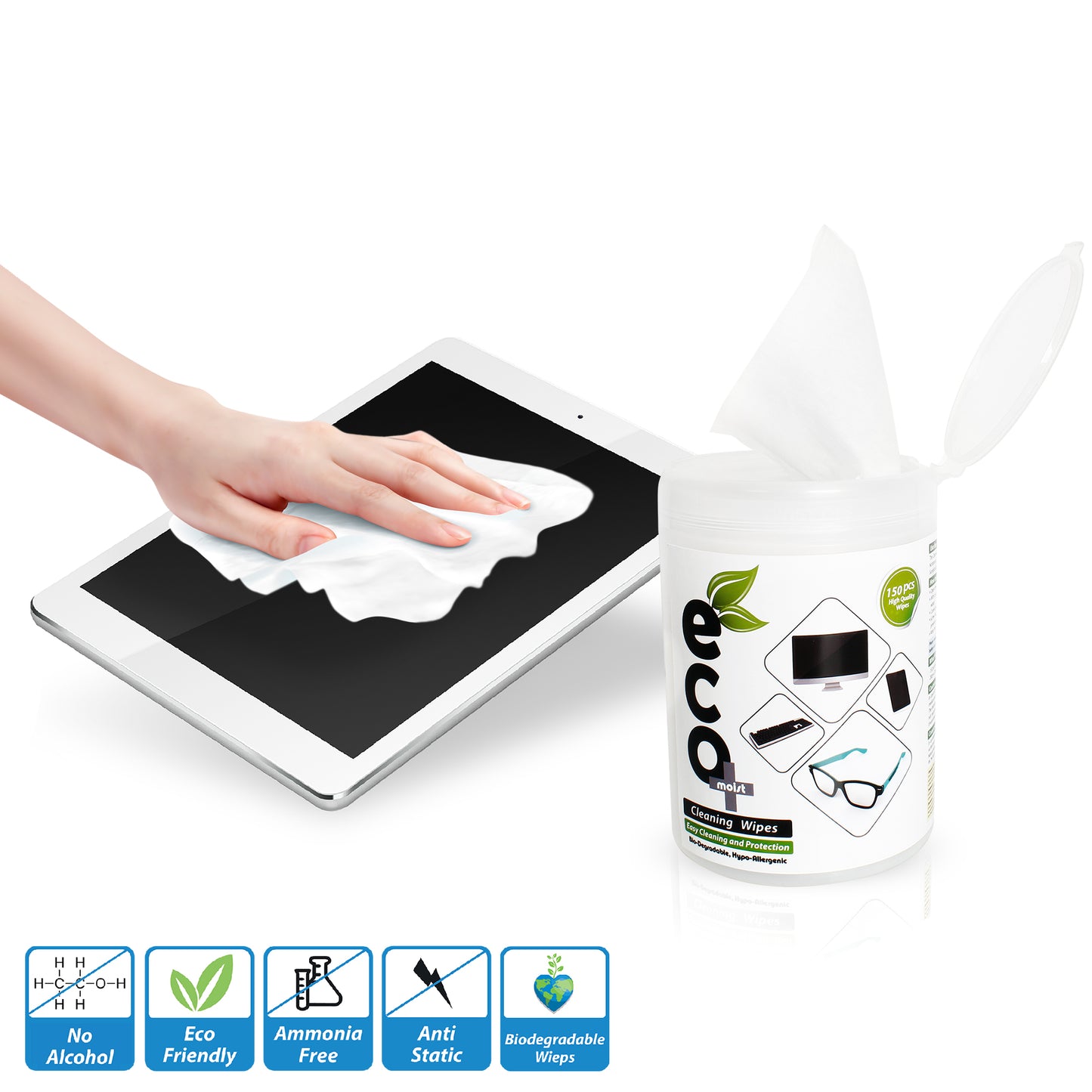 Ecomoist Cleaning Wipes (150pcs)