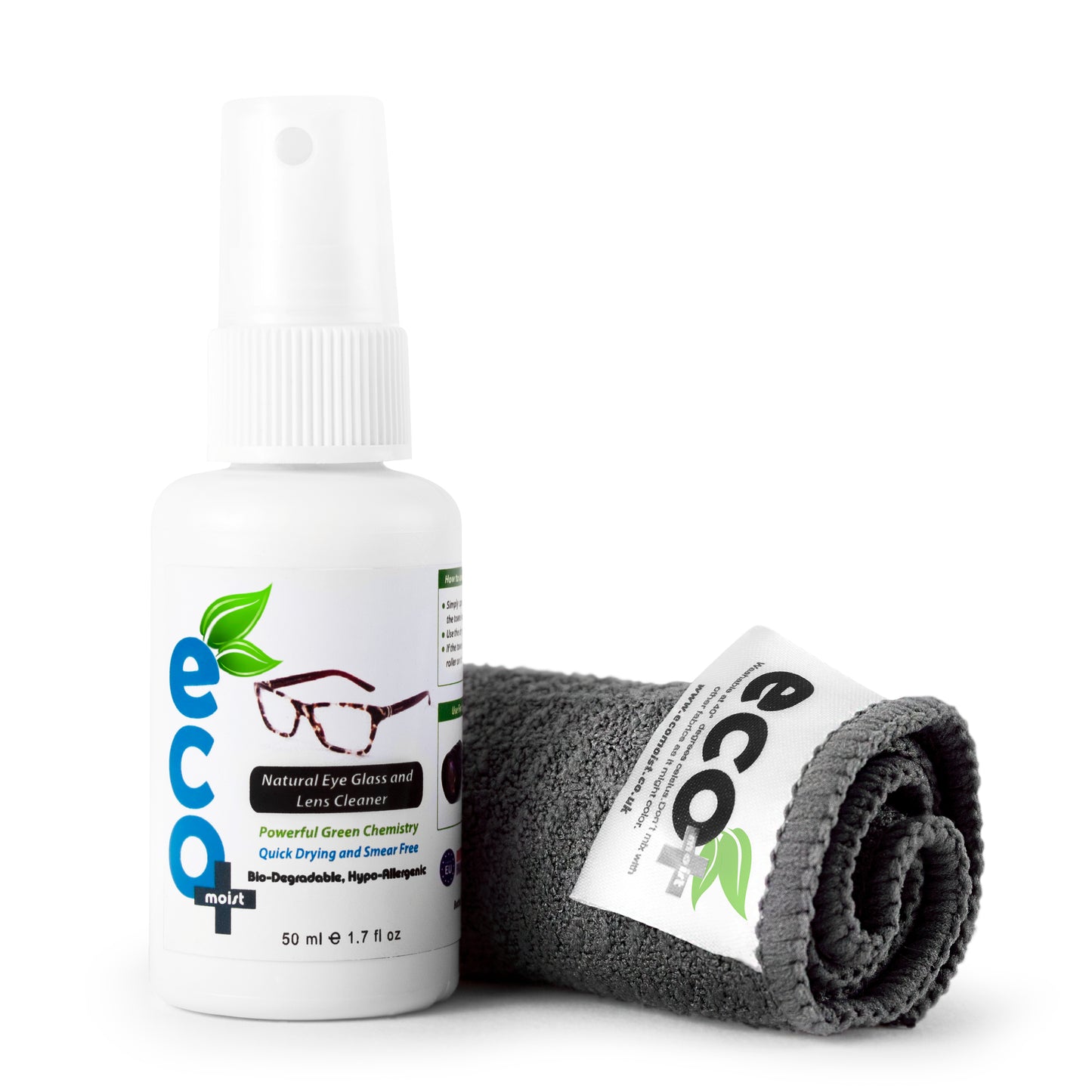 Ecomoist - Ecomoist Eyeglass and Lens Cleaner is a natural, biodegradable  and hypo-allergenic cleaner, to be used on all normal eyeglasses, reading  glasses, sunglasses, camera lenses, and other optical lenses. The formula